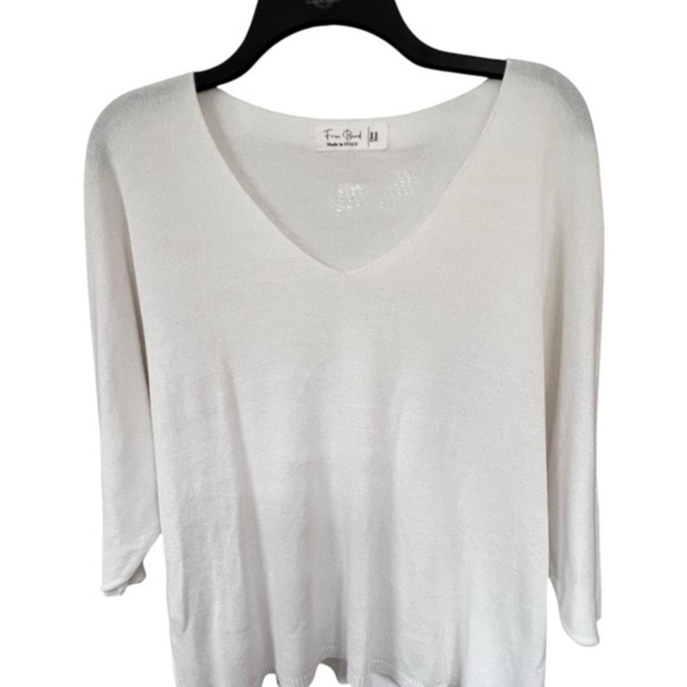 Italy Freebird winter white V-Neck sweater